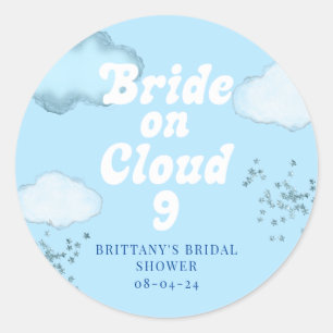 Bridge on Cloud 9 Brautparty Bachelorette Runder Aufkleber