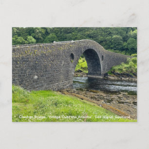 "Bridge Over Atlantic", Seil Island, Schottland Feiertagspostkarte