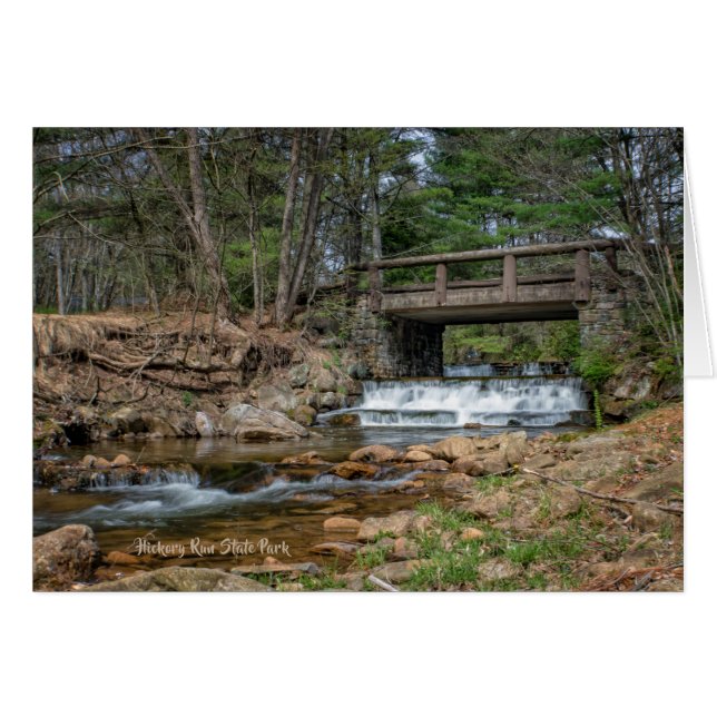 Bridge over Hickory Run Note Card (Vorderseite (Horizontal))