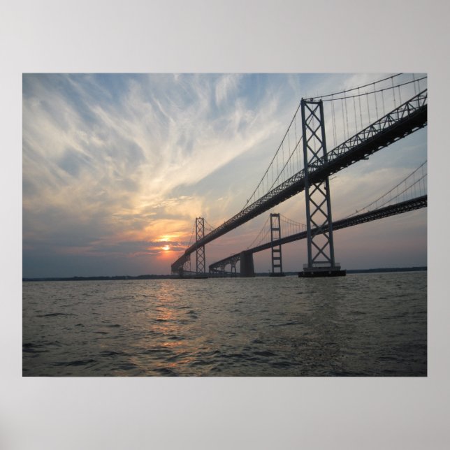 Bridge picture over the Bay Poster (Vorne)