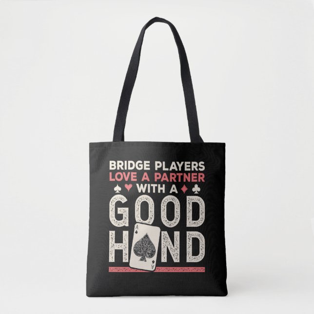 Bridge Player Joke Partner Gute Hand Tasche (Vorderseite)