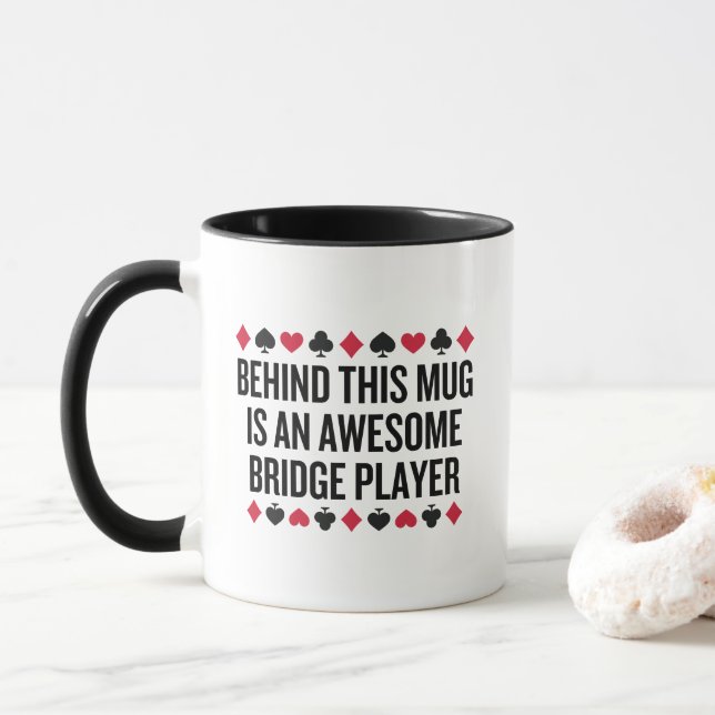 Bridge Player Tasse - Phantastisches Kartenspiel (Mit Donut)