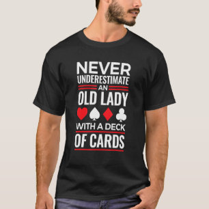 Bridge Player Women Niedlich Card Game T-Shirt