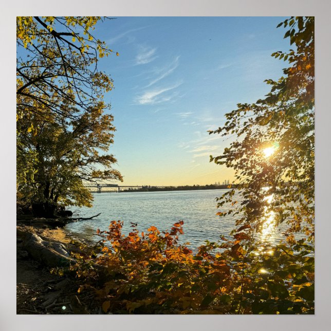 Bridge Poster im Herbst (Vorne)