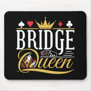 Bridge Queen Card Game Women Mousepad