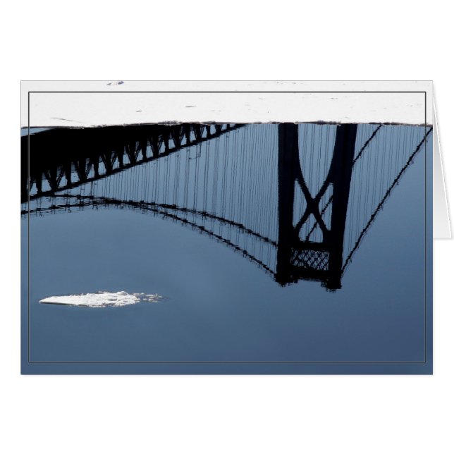 Bridge Reflektion Winter (Vorderseite (Horizontal))