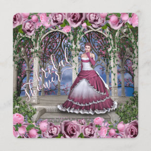 Bridge Rose Schlafen Schönheit Märchenfest Brautpa Einladung
