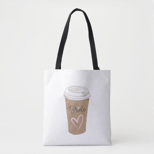 Bridge Script-Kaffee Modernes Herz Tasche (Vorderseite)