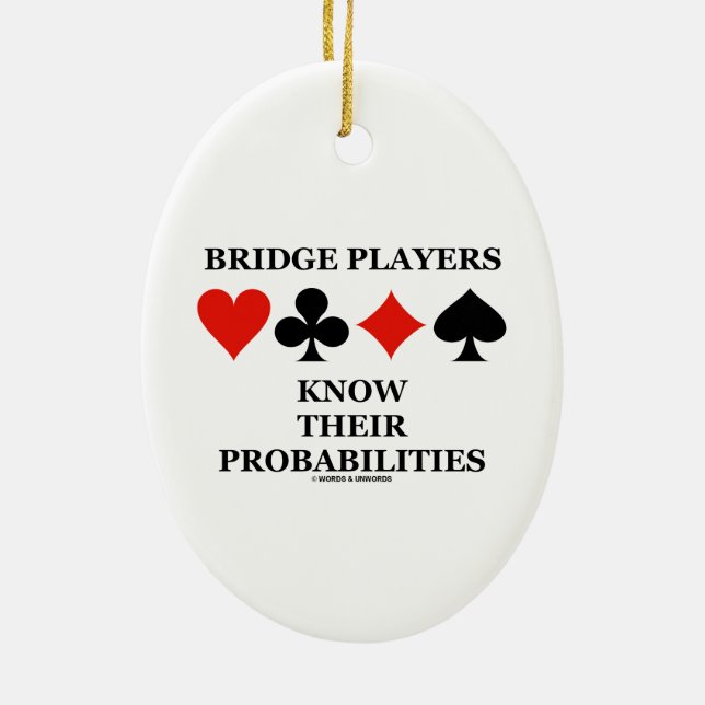 Bridge-Spieler kennen ihre Keramik Ornament (Hinten)