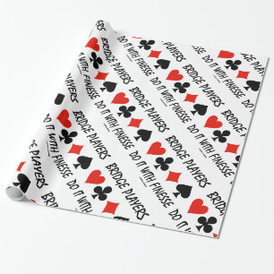 Bridge-Spieler machen das mit Finesse Vier-Karten- Geschenkpapier