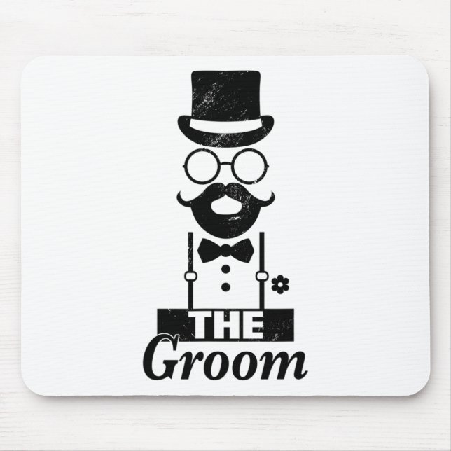 Bridge Squat Groom Bachelor Party Mousepad (Vorne)