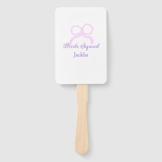 Bridge-Staffel Rosa Glitzer Bugstar Bräunungsname Fächer (Vorderseite)