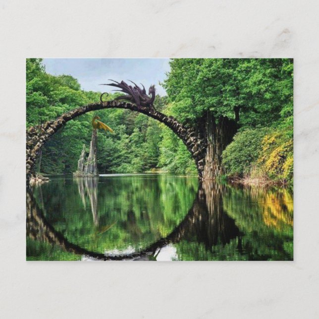 Bridge Stone Dragon II Postkarte (Vorderseite)