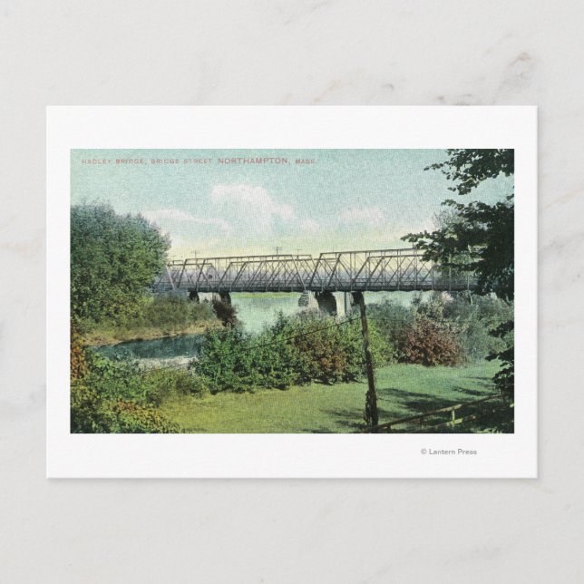 Bridge Street View von Hadley Bridge Postkarte (Vorderseite)