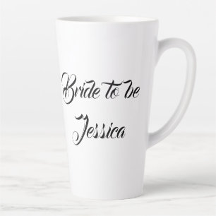 Bridge to be Black Elegant Script Geschenke Hochze Milchtasse