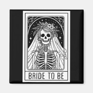 Bridge to be Gothic Skeleton Tarot Card Bacheloret Magnet