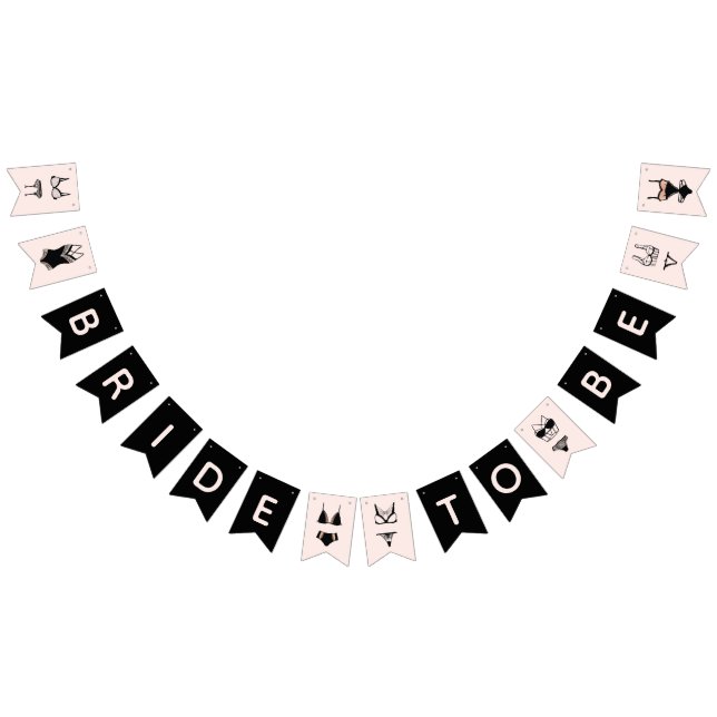 Bridge to be Lingerie Bridal Bachelorette Wimpelkette (Alle)