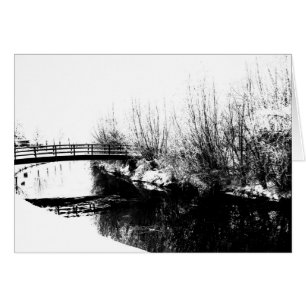 Bridge und Stream Winter Scene Gccna