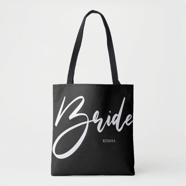 Bridge White Handwriting & Black Calligraphy Tasche (Vorderseite)