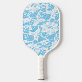Bridge White Lace Print Pickleball Paddle