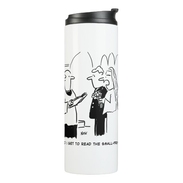 Bridge Woll Karo Small Print Cartoon Thermal T Thermosbecher (Nach links gedreht)