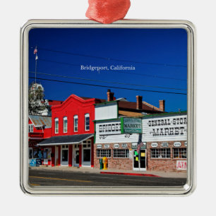Bridgeport California als Foto gekennzeichnet Ornament Aus Metall