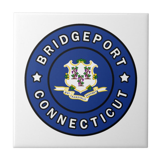 Bridgeport Connecticut Fliese (Vorderseite)