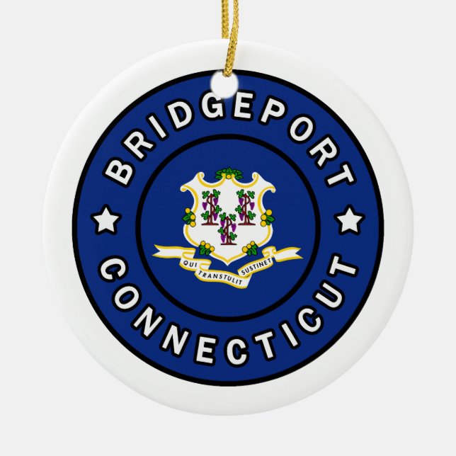 Bridgeport Connecticut Keramik Ornament (Vorne)