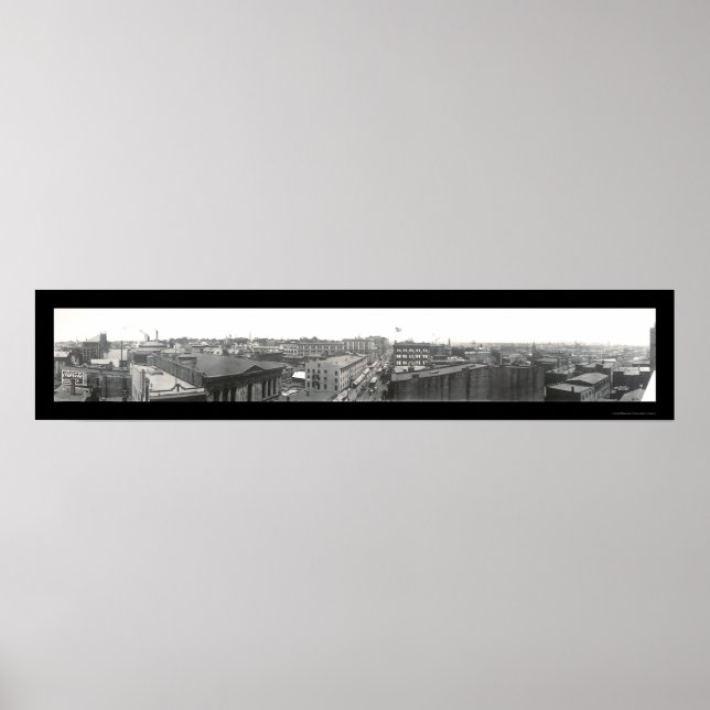 Bridgeport, CT Foto 1913 Poster (Vorne)