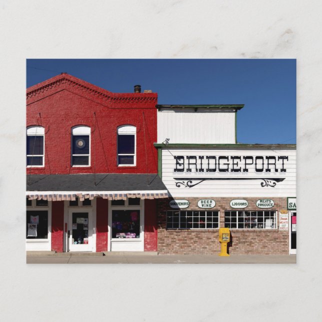 Bridgeport, Kalifornien, Foto einer kleinen Stadt, Postkarte (Vorderseite)