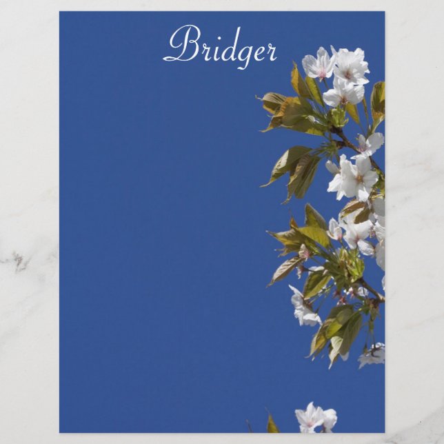 Bridger Blossom Letterhead (Vorderseite)