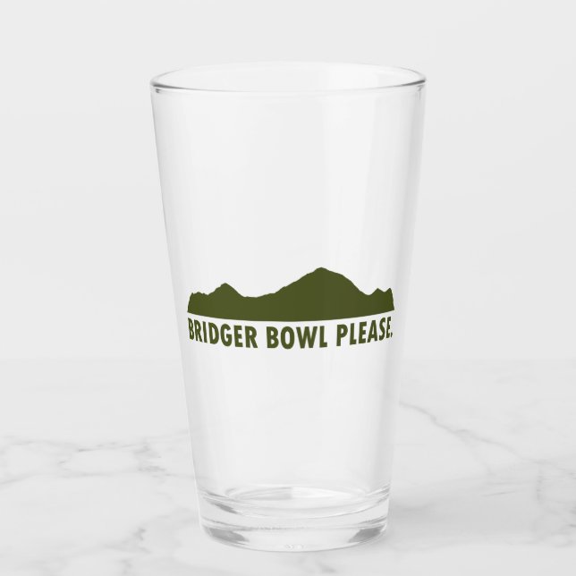 Bridger Bowl Bitte Glas (Vorderseite)