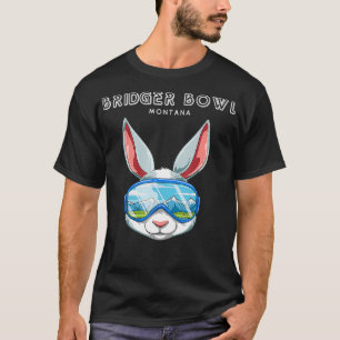 Bridger Bowl Montana USA Ski und Snowboard Rabbit T-Shirt
