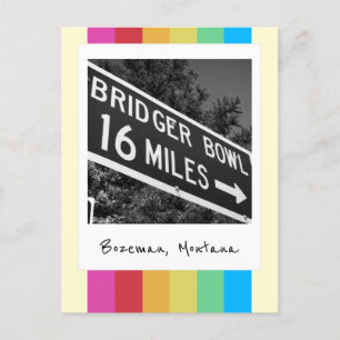 Bridger Bowl Retro Sofortbildkamera Postkarte