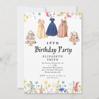 Bridgerton 16. Geburtstagsparty Einladung