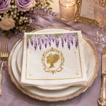 Bridgerton Floral Goldene Hochzeitsshower-Einladun