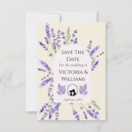Bridgerton Inspired Regency Lavender Silhouette Save The Date