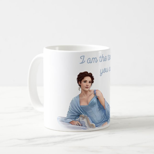 Bridgerton inspirierte Tasse (Vorderseite Links)
