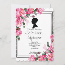 Bridgerton nuptiale invitation floral