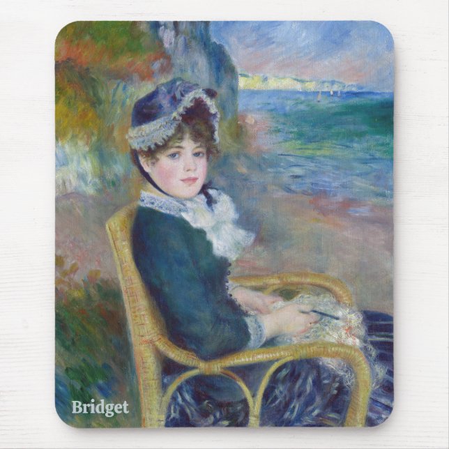 BRIDGET ~ Am Meer ~ Auguste RENOIR 1883 ~ Mousepad (Vorne)