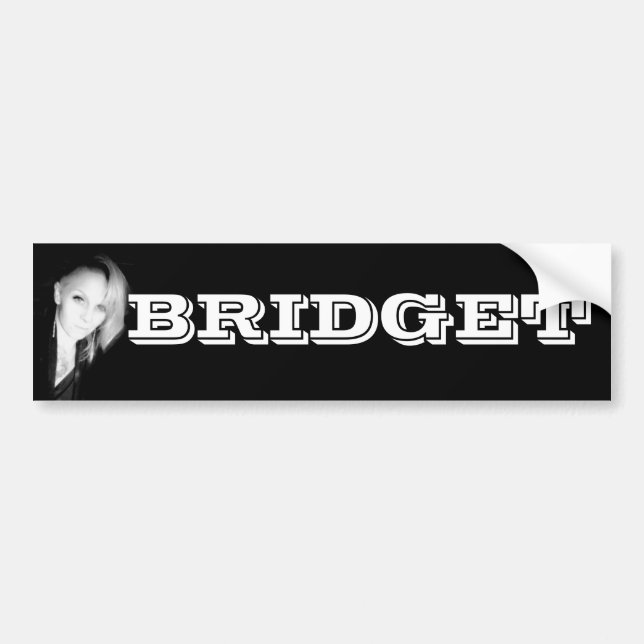 BRIDGET EVANS BUMPER STICKER (Devant)