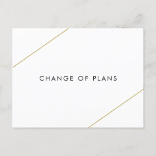 Bridget Geometric Modern Wedding Ankündigungspostkarte