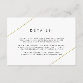 Bridget Geometric Modern Wedding Begleitkarte