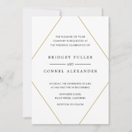 Bridget Geometric Modern Wedding Einladung