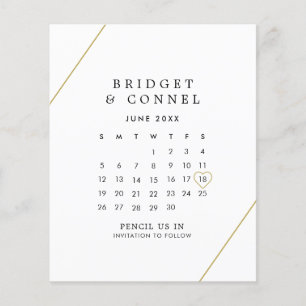Bridget Geometrische Moderne Hochzeit - Termin vor