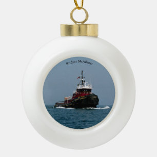 Bridget McAllister Ball oder Schneeflocke Keramik Kugel-Ornament