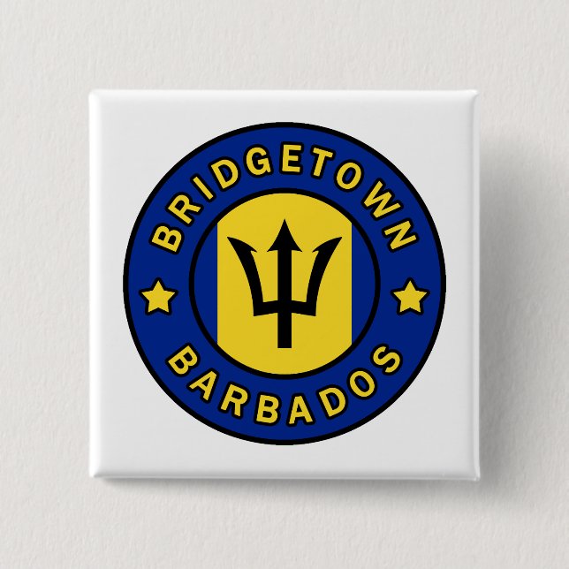 Bridgetown Barbados Button (Vorderseite)