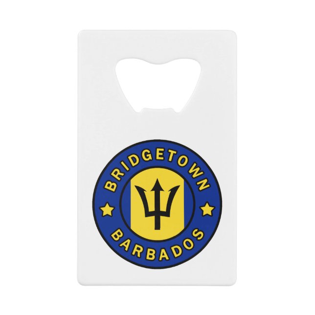 Bridgetown Barbados Geldbeutel Flaschenöffner (Vorderseite)