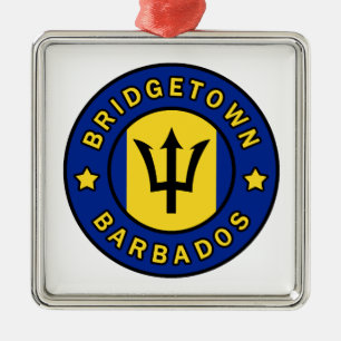 Bridgetown Barbados Ornament Aus Metall