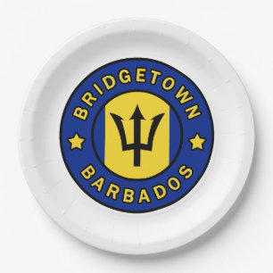 Bridgetown Barbados Pappteller